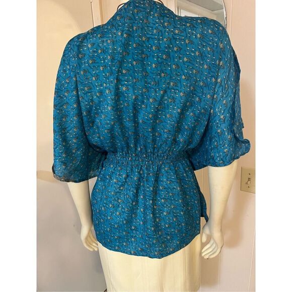 RARE Art to Wear Audrey Acosta Eco Friendly Designer Silk Kimono OS - Picture 4 of 5